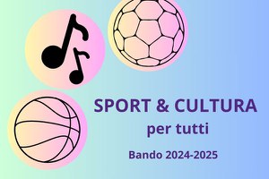 Bando Sport e Cultura per tutti 2024/25